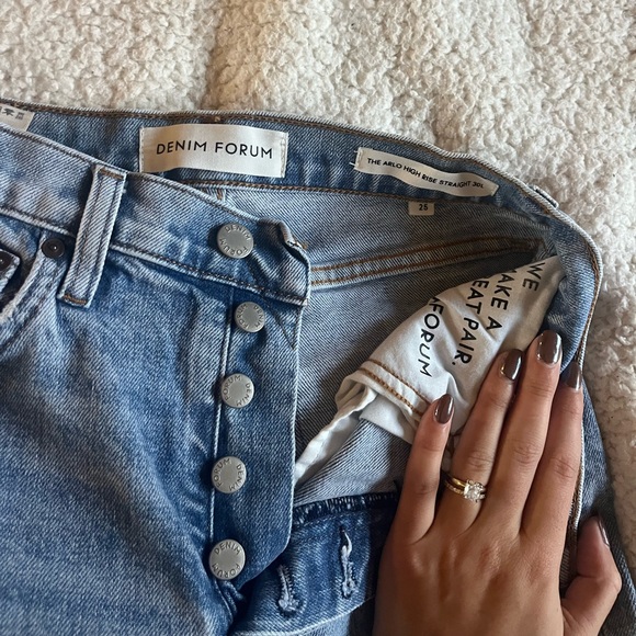 Denim Forum “The Arlo Hi-Rise Straight” Jeans - Picture 4 of 6